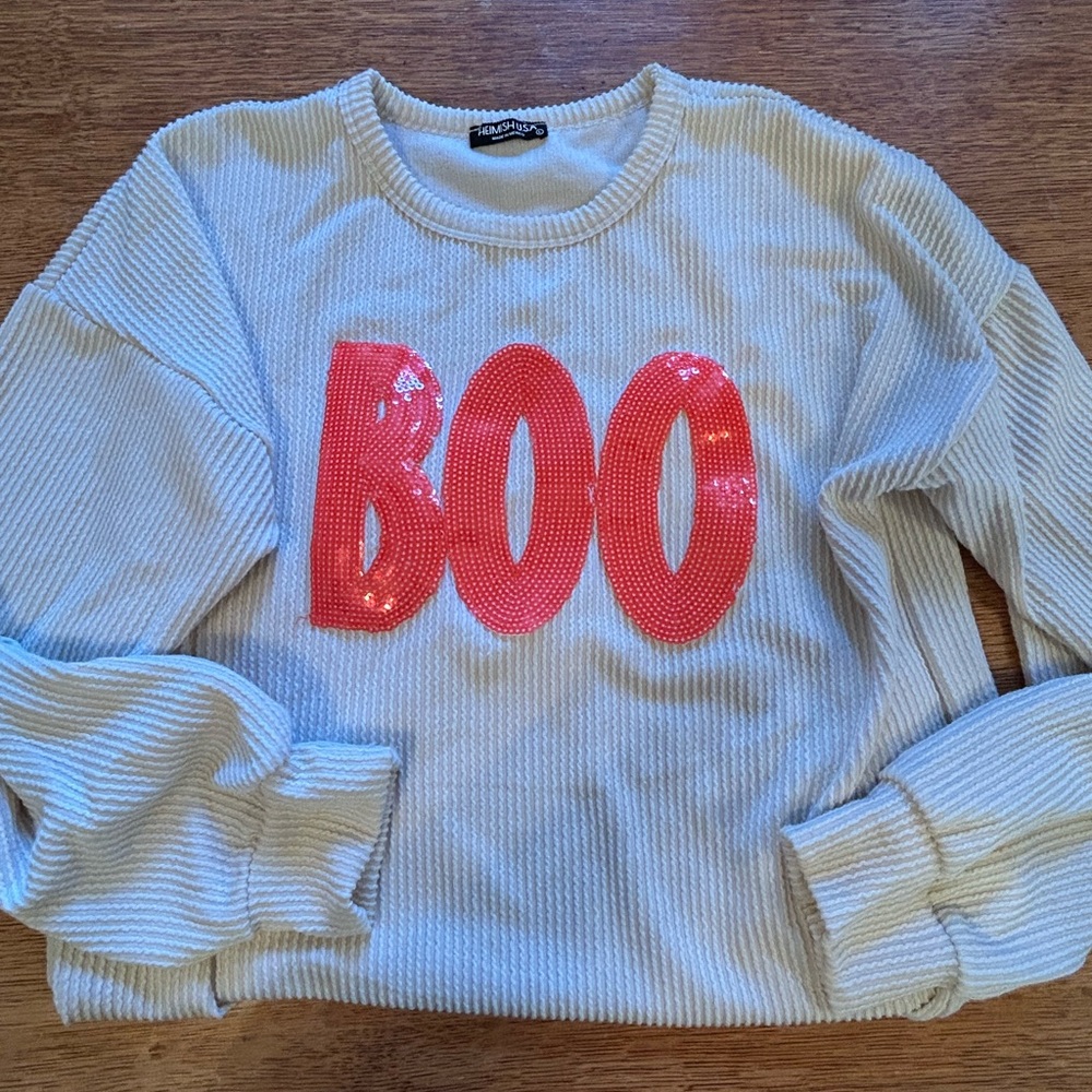HEIMISH USA Cream Sweater